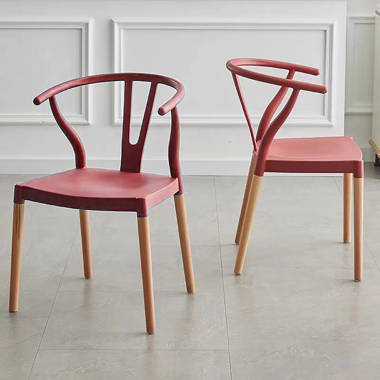 Pink plastic dining discount chairs